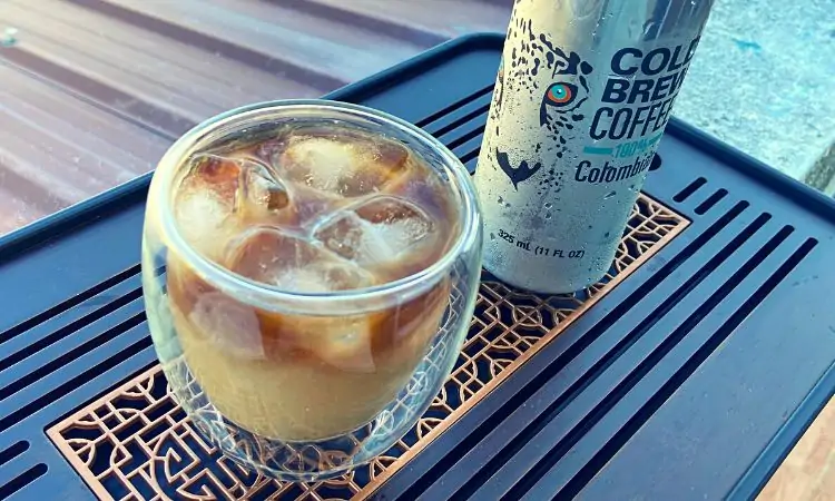 Kirkland Signature Colombian Cold Brew Coffee with Milk and Ice