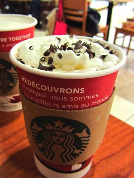 Starbucks Peppermint Hot Chocolate