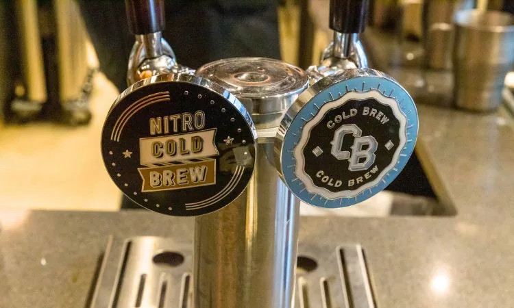 Starbucks Nitro cold brew and Cold brew coffee tap