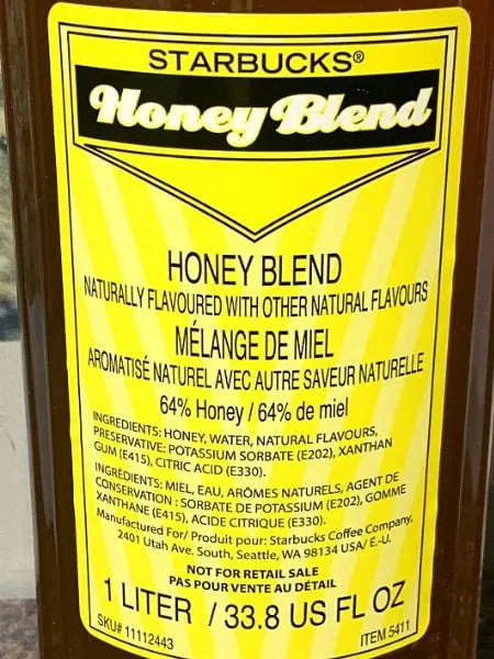 Starbucks Honey Blend Bottle