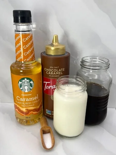 Salted Caramel Iced Coffee Ingredients